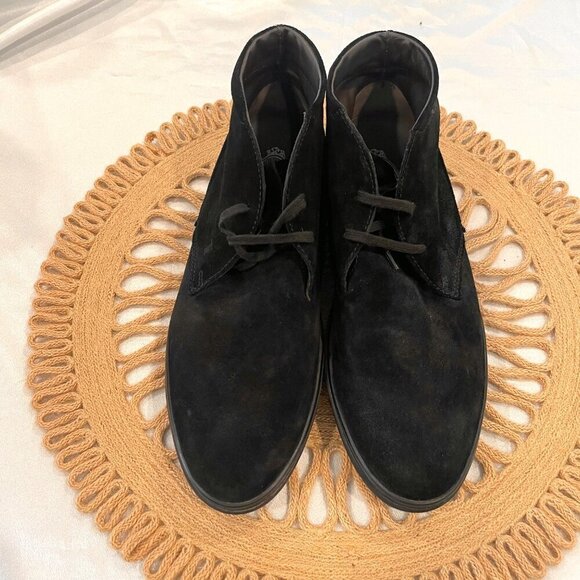 TOD\'S Men\'s Designer Black Suede Leather Ankle Chukka Boots US 6.5 main image 8